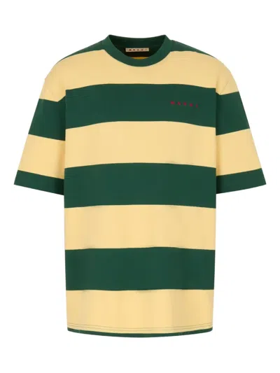 MARNI MAXI-STRIPE COTTON T-SHIRT