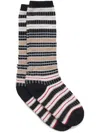 Marni Striped Socks In Neutrals