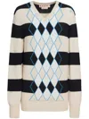 Marni Striped Sweater In Schwarz