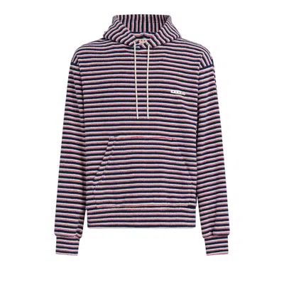 Pre-owned Marni Striped Terry Cloth Sweatshirt 'blumarine' | Blue | Men's Size 58