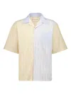Marni Striped Two-tone Shirt In Neutral