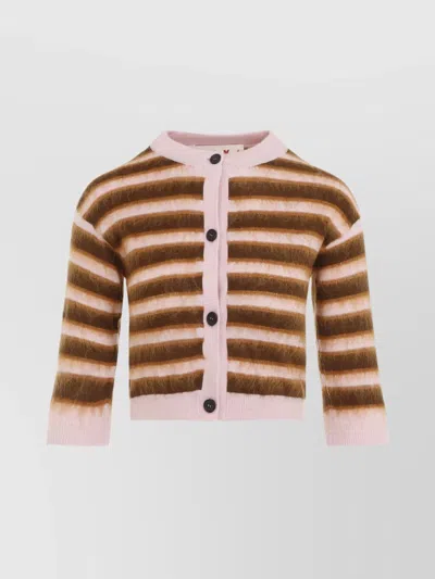 Marni Cardigan With Stripe Pattern In Multi