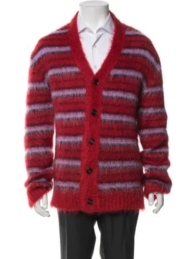 Pre-owned Marni Striped V-neck Cardigan In Multi