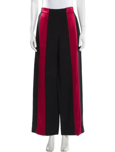 Pre-owned Marni Striped Wide Leg Pants In Red