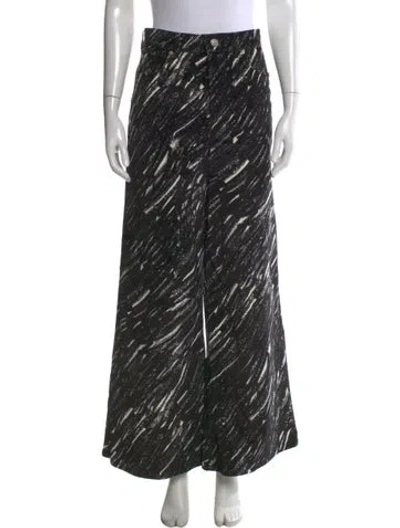 Pre-owned Marni Striped Wide Leg Pants W/ Tags In Black