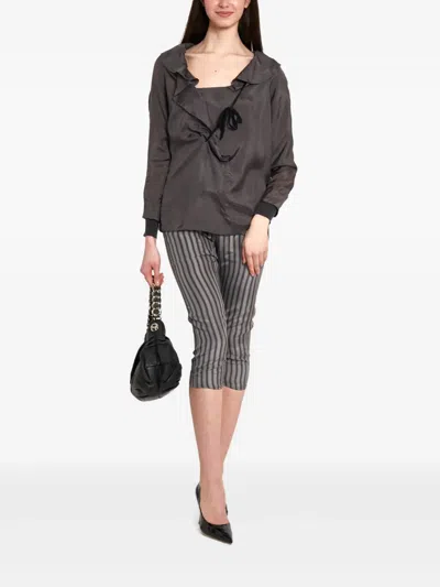 Pre-owned Marni Stripped Cropped Trousers