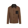 Marni Brown Virgin Wool Double Splittable Wool Felt Workwear Jacket In Brown