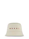 Marni Structured Bucket Hat With Wide Brim In Gray