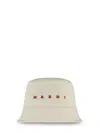 Marni Structured Bucket Hat With Wide Brim In Gray