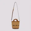 Marni Structured Bucket Tote Bag With Embroidered Detail In White