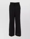 Marni Structured Wool Palazzo Trousers In Black