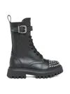 Marni Combat Boots With Studs On The Toe In Black