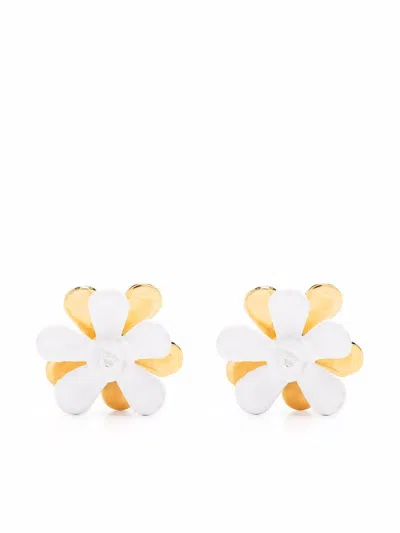 Marni Stylish Brass Bijoux Accessory In White