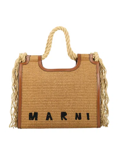 Marni Stylish Brown Tote Handbag For Women | Ss24 Collection