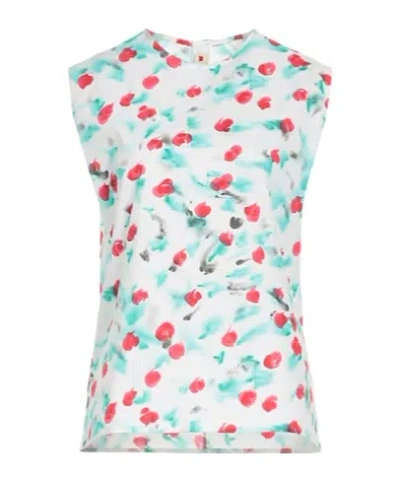 Marni Stylish Floral Vest In White