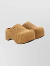 Marni Stylish Mules With Open Back And Platform In Neutral