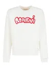 Marni Cartoon-logo Cotton Sweater In Multi