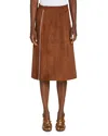 Marni Suede A Line Skirt In Brown