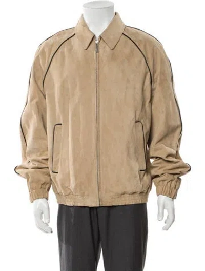 Pre-owned Marni Suede Bomber Jacket W/ Tags