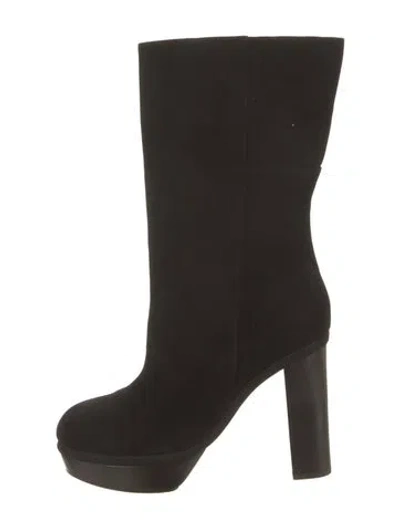 Pre-owned Marni Suede Boots In Black