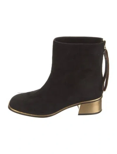 Pre-owned Marni Suede Boots In Black