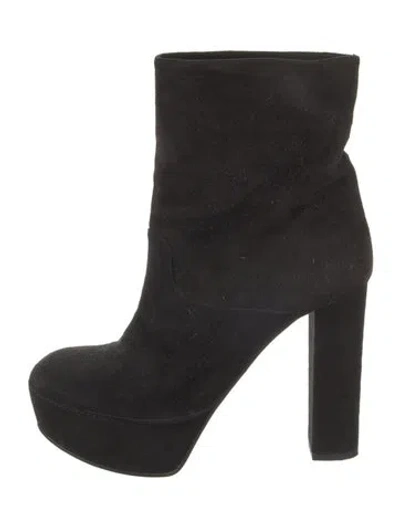 Pre-owned Marni Suede Boots In Black