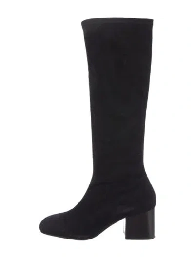 Pre-owned Marni Suede Boots In Black