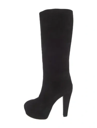 Pre-owned Marni Suede Boots In Black