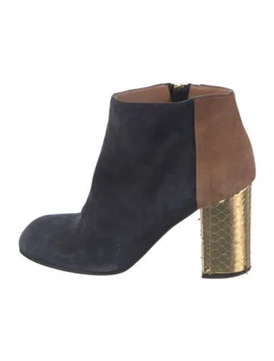 Pre-owned Marni Suede Boots In Multi