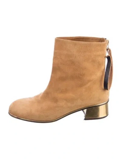 Pre-owned Marni Suede Boots In Neutral