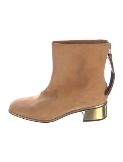 Pre-owned Marni Suede Boots In Neutral