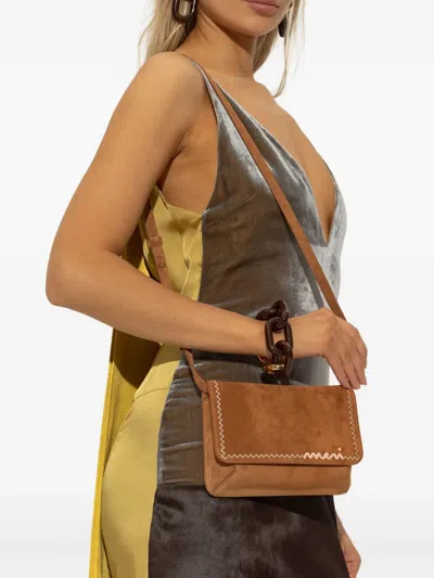 Marni Suede Cross Bag In Brown