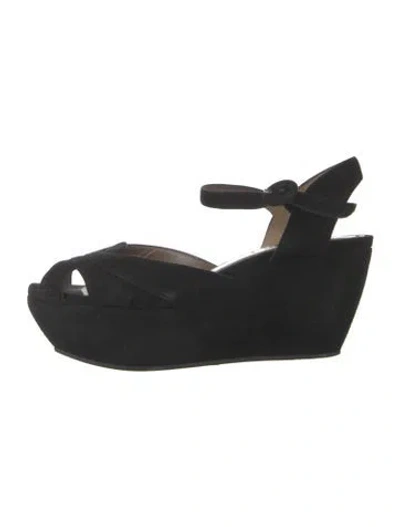Pre-owned Marni Suede Cutout Accent Pumps In Black