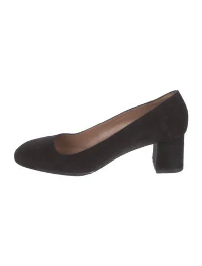 Pre-owned Marni Suede Flats In Brown
