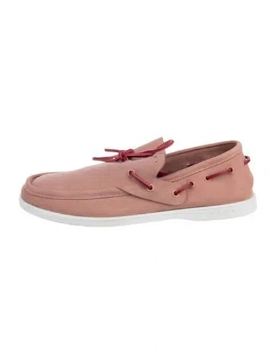 Pre-owned Marni Suede Loafers In Pink