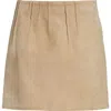Marni Beige Soft Suede Miniskirt In Pale Peach