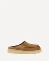 Marni Brown Suede Sabot Slip-on Loafers