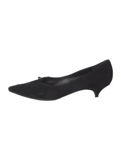 Pre-owned Marni Suede Pumps In Black