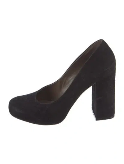 Pre-owned Marni Suede Pumps In Black
