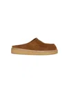 Marni Brown Suede Sabot Slip-on Loafers In Brown