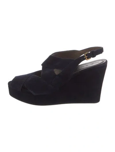 Pre-owned Marni Suede Slingback Pumps In Multi