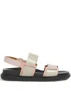 Marni Suede Strap Sandals In Multi