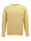 Marni Men Wool Sweater In Orange