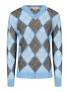 Marni Argyle-intarsia Sweater In Blue