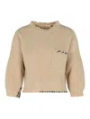 Marni Logo-embroidered Side-split Sweater