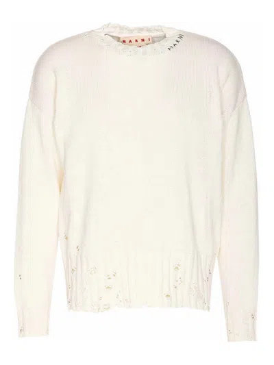 MARNI SUÉTER CUELLO REDONDO - BLANCO