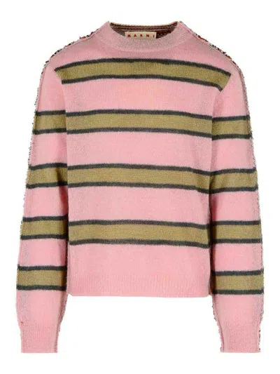 MARNI PINK MOHAIR BLEND SWEATER