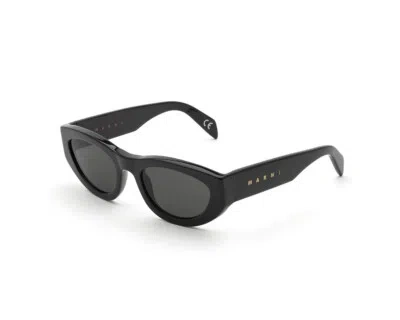 Pre-owned Marni Sunglasses Rainbow Mountains Black Bmo Black Grey Unisex In Gray