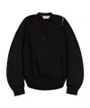 Marni Embroidered-logo Sweatshirt In Black