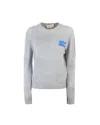 Marni Grey Cashmere Sweater With Embroidery In Gray